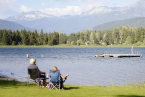 Three key factors that can shape your retirement plan - a retired couple watches a lake