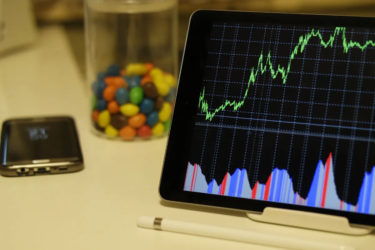 Q4 2026 quarterly perspective - tablet display of stock market data.
